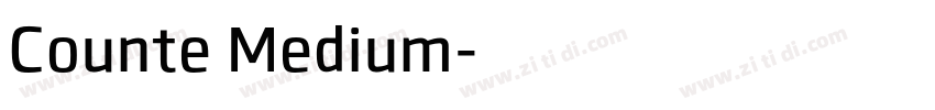 Counte Medium字体转换